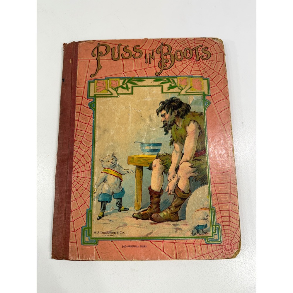 Antique Puss in Boots and Other Stories M.A. Donohue & Co Chicago Illustrated